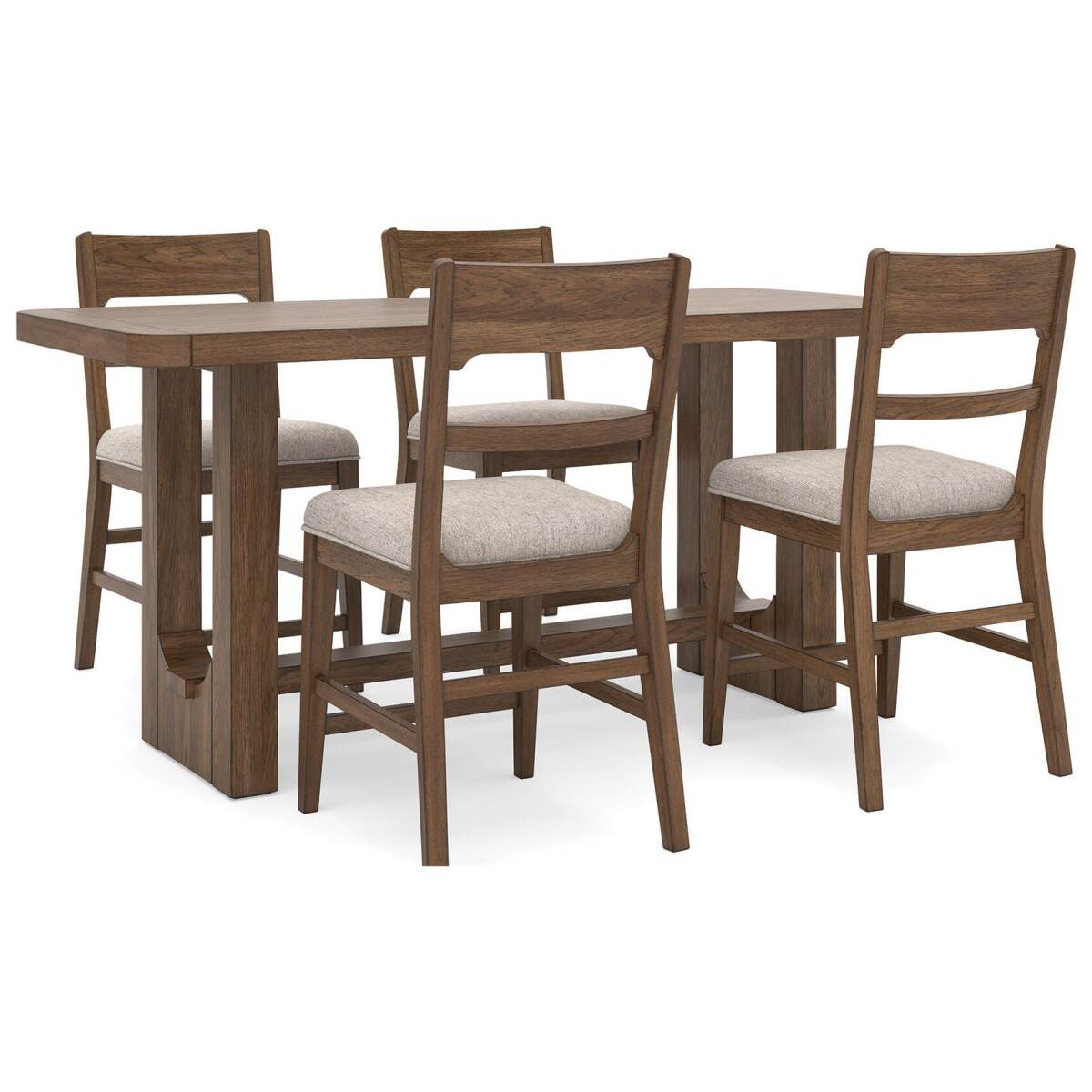 a3faa1b540b4a34dbfeba4fad1141c02 Cabalynn Counter Height Dining Table and 4 Barstools - Image 1