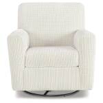 Herstow Swivel Glider Accent Chair - Image 4