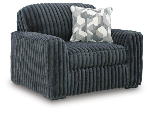Midnight-Madness Oversized Chair and Ottoman - Image 6
