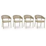 Orchard Beach Outdoor Arm Chair with Cushion (Set of 4) - Image 2