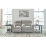 Barnsana Power Reclining Loveseat with Console - Image 3