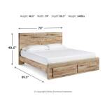 Hyanna King Panel Storage Bed, Dresser and Mirror - Image 10