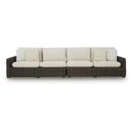 Kimora Outdoor Right and Left-arm Facing Loveseat with Cushion (Set of 2) - Image 4