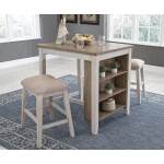 Skempton Counter Height Dining Table and Bar Stools (Set of 3) - Image 4