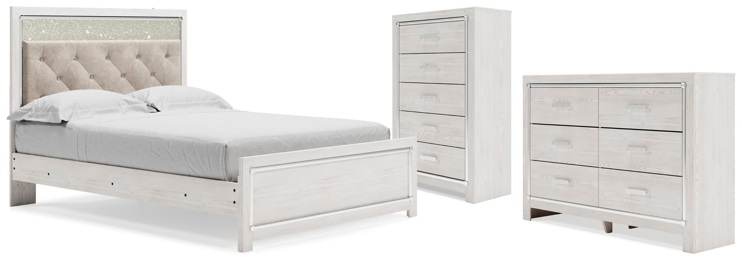 a6d0affabd9528852b1020a861555482 Altyra Queen Panel Bed, Dresser and Chest - Image 1