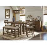 Moriville Counter Height Dining Table with 4 Barstools, Bench, and Server - Image 3