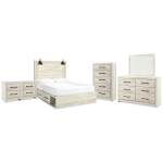 Cambeck Queen Panel Bed with Storage, Dresser, Mirror, Chest and 2 Nightstands - Image 2