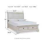 Robbinsdale Full Sleigh Storage Bed - Image 7