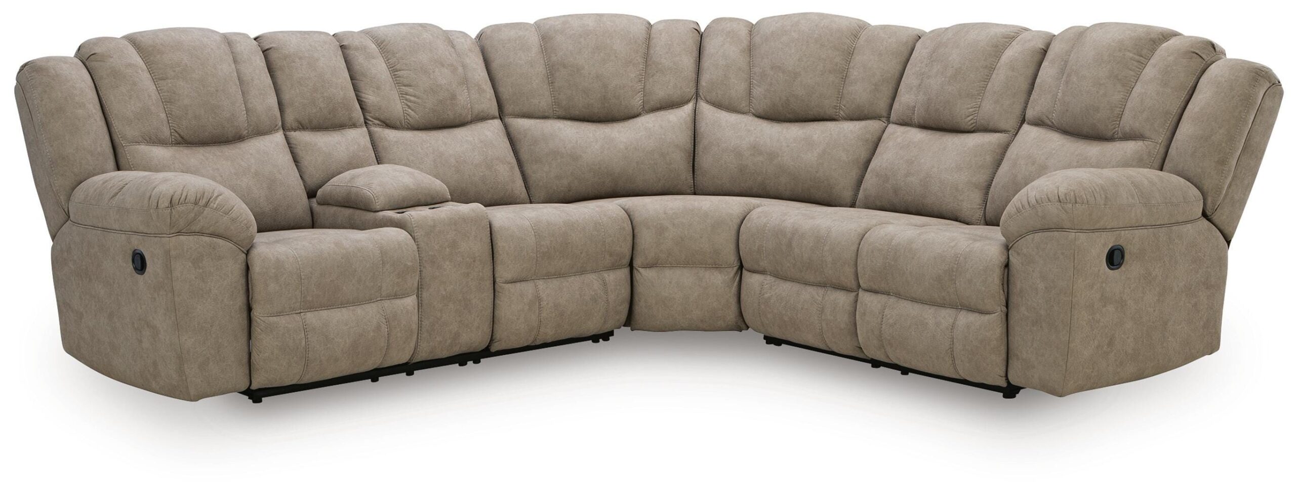 a84ea21d5d84634d215670bb8bc6d74a Pearce-Pike 3-Piece Reclining Sectional with Console - Image 1