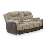Mixed Motion Power Reclining Loveseat with Console