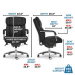 Sutherland Quilted Leather Office Chair, Jet Black - 44813A-LZB - Image 14