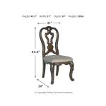 Maylee Extension Dining Table, 4 Chairs and Bench - Image 13