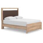 Kinlanni Queen Upholstered Panel Bed, Dresser and Mirror - Image 11
