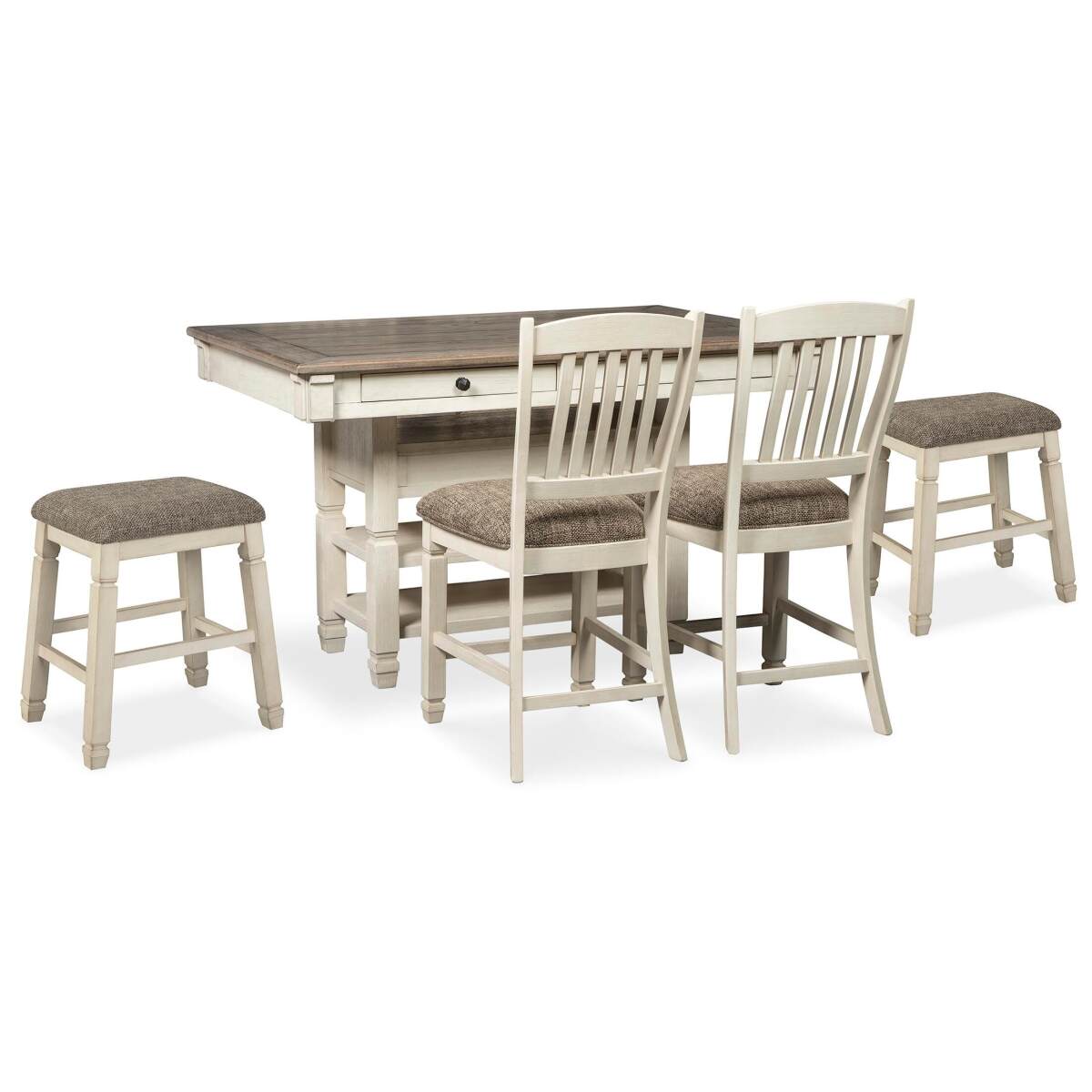 a980ddb54f4bffdbbd2031d789826738 Bolanburg Counter Height Dining Table and 4 Barstools - Image 1