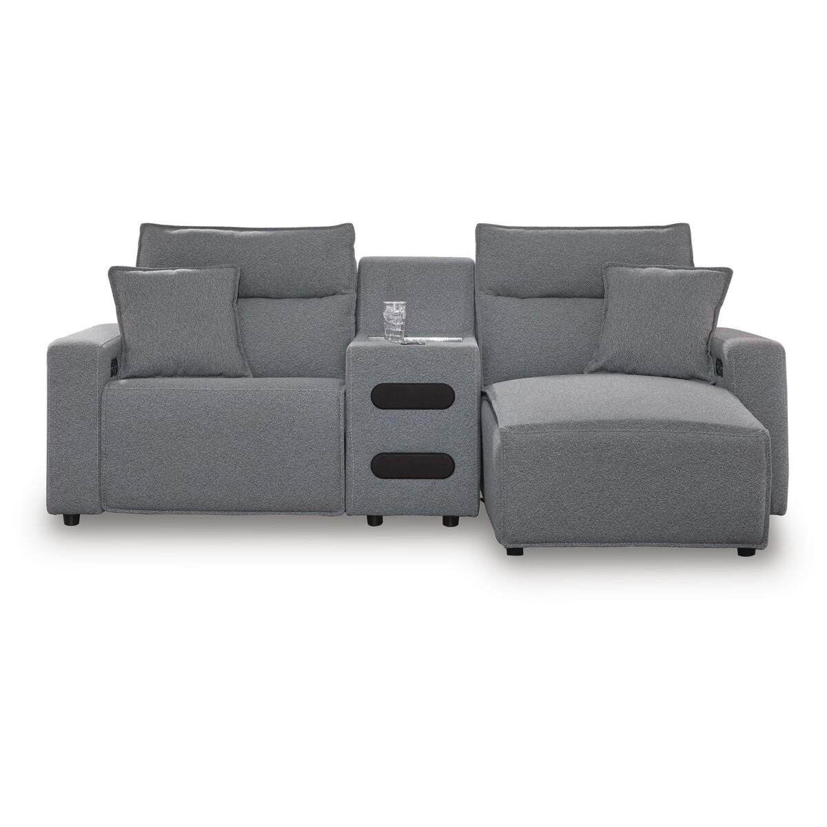 a9b443b4bb7a7b9d573fd520d8d4ef5f Modmax II 3-Piece Power Reclining Sectional with Chaise and Audio Console - Image 1