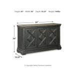 Tyler Creek Counter Height Dining Table and 4 Barstools with Server - Image 13