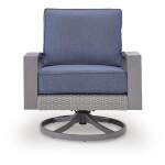 Half Moon Beach Outdoor Swivel Lounge Chair with Cushion - Image 4