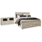 Bellaby King Storage Bed and 2 Nightstands