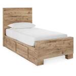 Hyanna Twin Panel Bed with 2 Side Storage