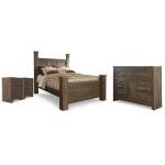 Juararo Queen Poster Bed, Dresser and 2 Nightstands - Image 2