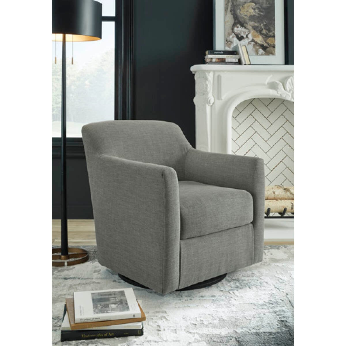 ac2af5a71b2603394dd9219a25109498 Bradney Swivel Accent Chair - Image 1