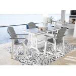 Transville Outdoor Counter Height Dining Table with 4 Barstools - Image 2