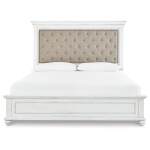 Kanwyn Queen Upholstered Panel Bed, Dresser, Mirror, and Nightstand - Image 5