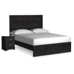 Belachime Queen Panel Bed and Nightstand