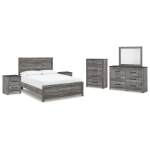 Bronyan Queen Panel Bed, Dresser, Mirror, Chest and 2 Nightstands