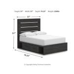 Hollivern Full Panel Bed with Storage - Image 5