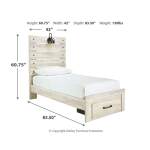 Cambeck Twin Panel Bed, 2 Dressers, 2 Mirrors and 2 Nightstands - Image 15
