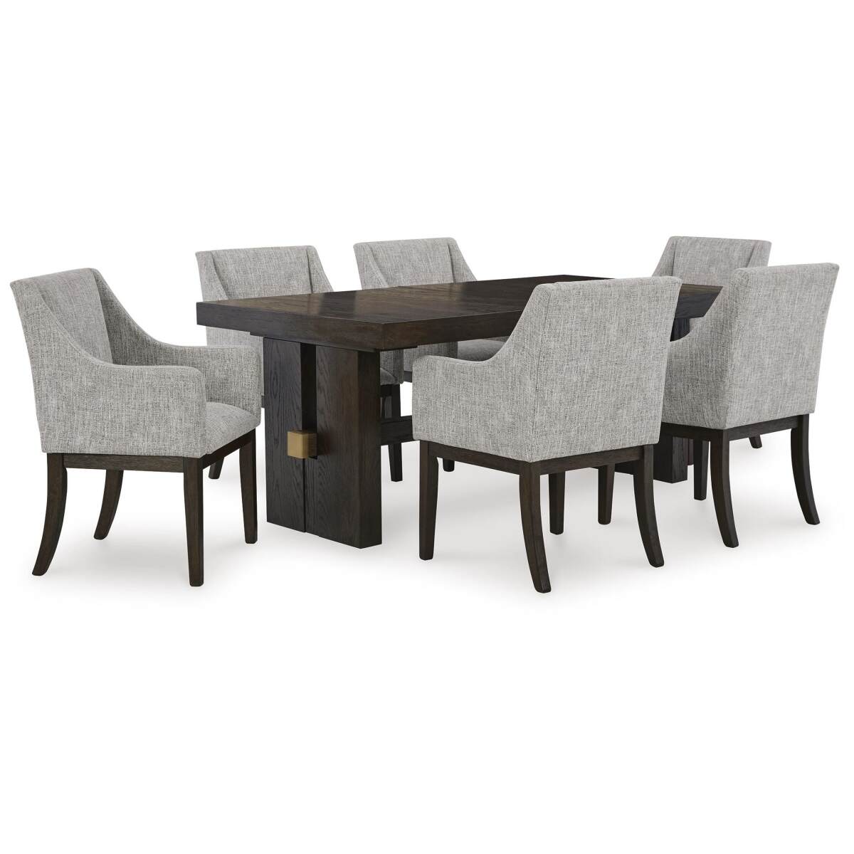 ad905958c8b76141446eec3b5b40296e Burkhaus Dining Table and 6 Chairs - Image 1
