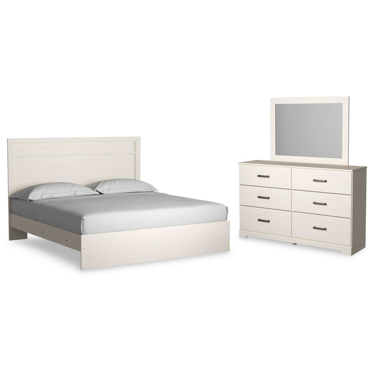 adc2e506b114c27d6fb0f590c2d19a12 Stelsie King Panel Bed, Dresser and Mirror - Image 1