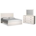Stelsie King Panel Bed, Dresser and Mirror