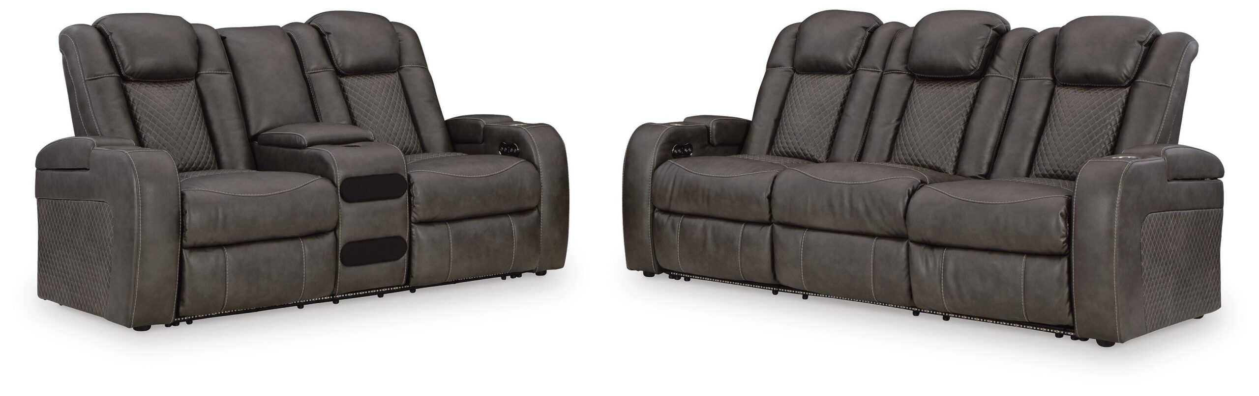adcd838325118ea0bb2966195d59a706 Fyne-Dyme Power Reclining Sofa and Loveseat - Image 1