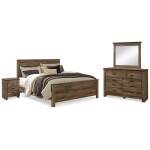 Trinell King Panel Bed, Dresser, Mirror and 2 Nightstands