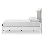 Zuraleus Queen Upholstered Panel Platform Bed, Dresser and Mirror - Image 13