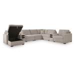 ModMax Luxe 8-Piece Sectional with Storage Chaise and Audio Consoles