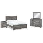 Bronyan Queen Panel Bed, Dresser, Mirror and Nightstand