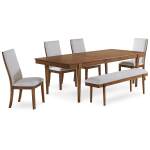 Lyncott Extension Dining Table, 4 Chairs and Bench - Image 2