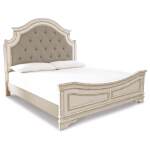 Realyn King Upholstered Panel Bed and Dresser - Image 7