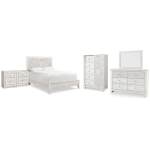 Paxberry Queen Panel Bed, Dresser, Mirror, Chest and 2 Nightstands