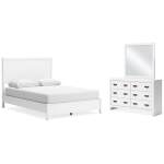Binterglen Queen Panel Bed, Dresser and Mirror