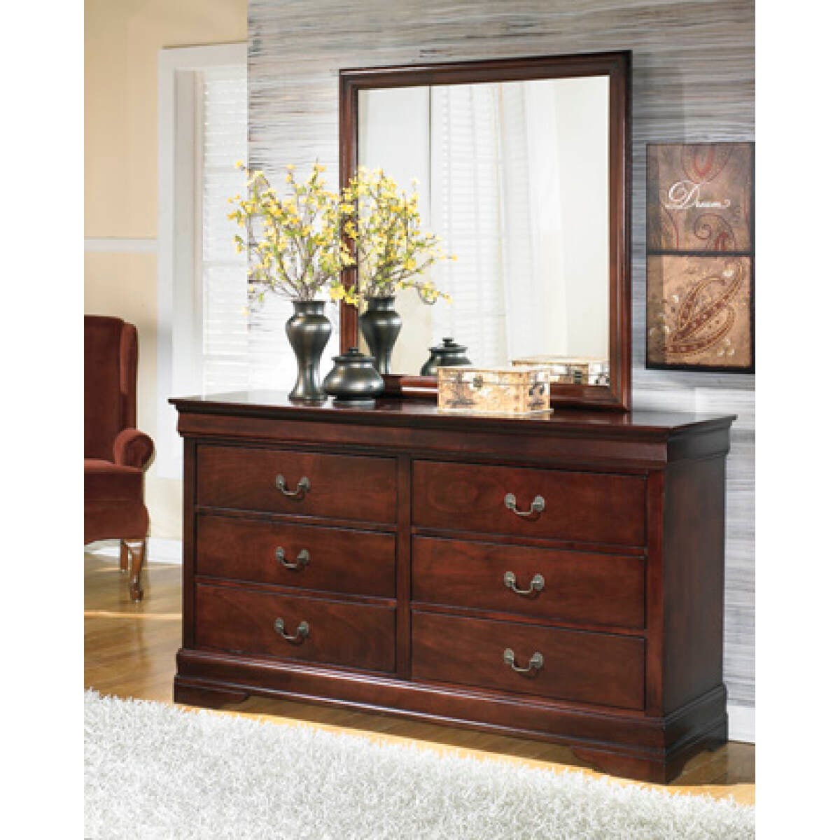 b0bed7461d6fbda2e95e2ce39b66dbd5 Alisdair Dresser and Mirror - Image 1