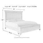 Kanwyn California King Panel Bed with Storage Bench - Image 4