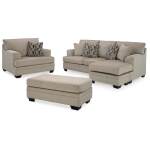 Stonemeade Sofa Chaise, Oversized Chair, and Ottoman