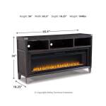 Todoe 65" TV Stand with Electric Fireplace - Image 5