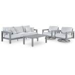 Hurley Park Outdoor Sofa, 2 Lounge Chairs and Coffee Table
