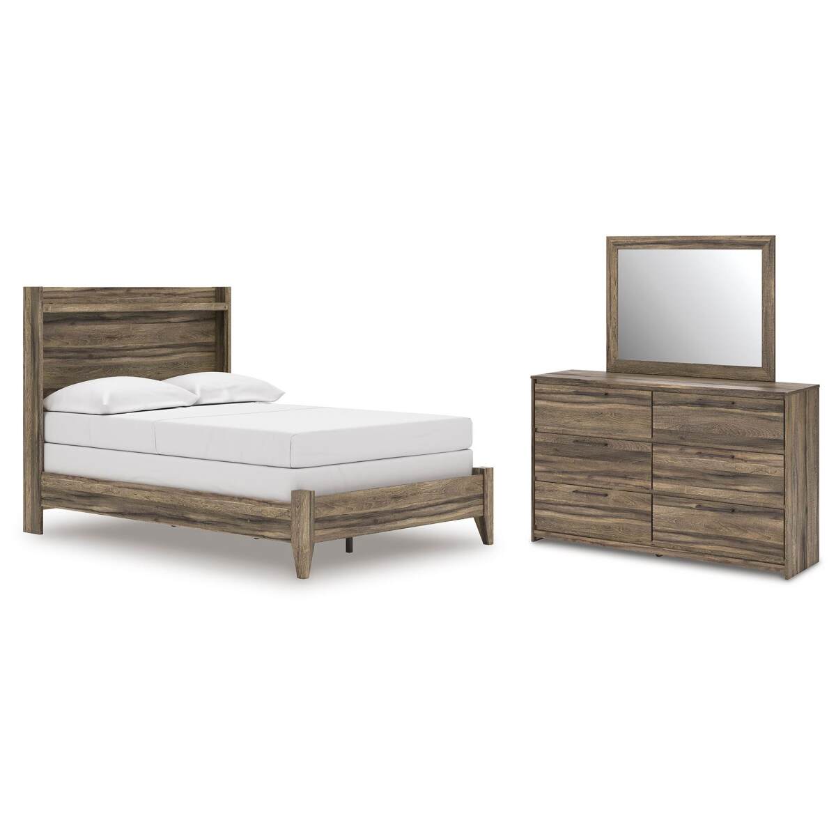 b232f61a969f31c4cd05c0a0908b36d6 Elbrim Full Panel Bed, Dresser and Mirror - Image 1