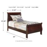 Alisdair Twin Sleigh Bed and Nightstand - Image 4